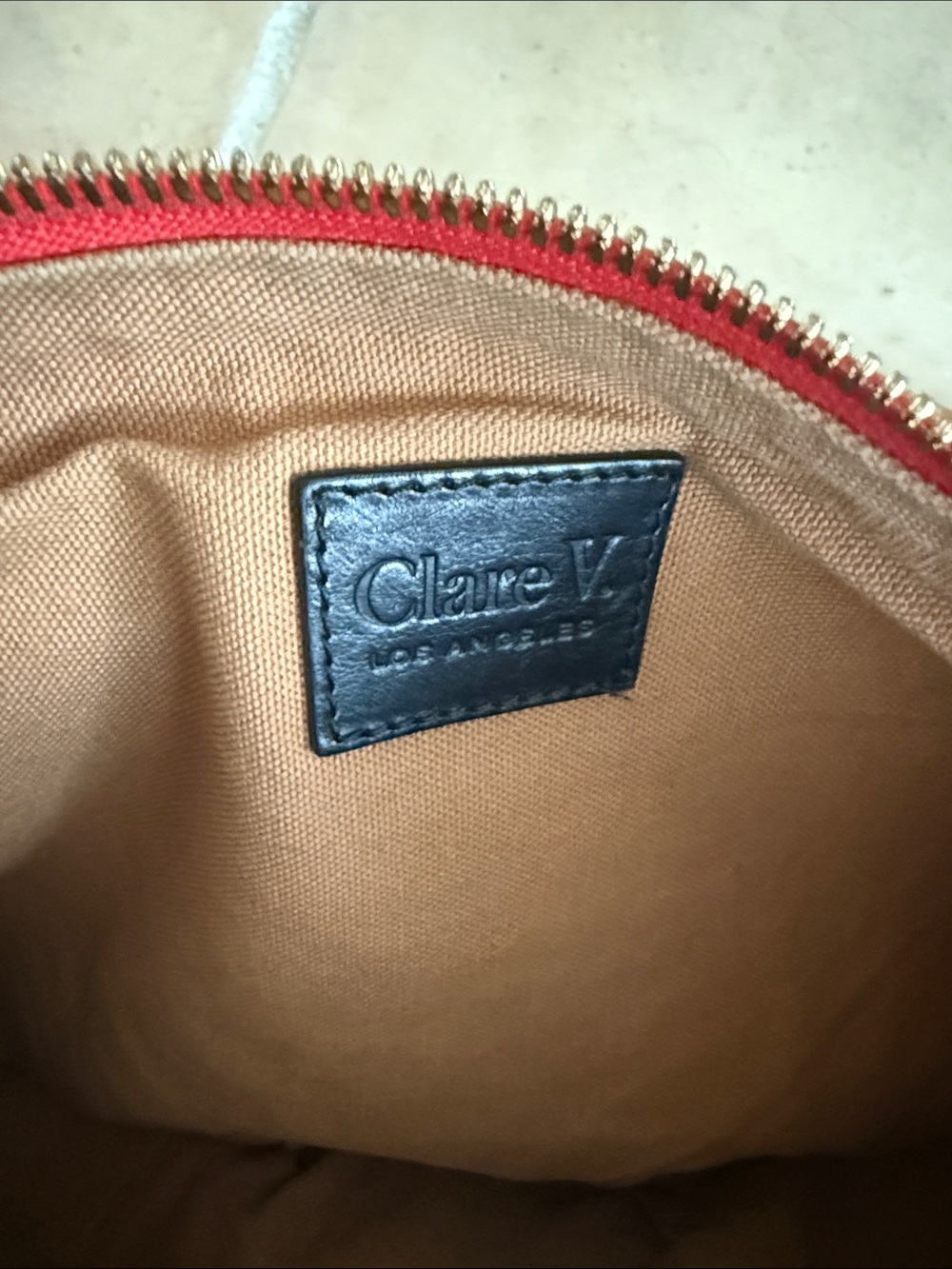 Clare V Woven Leather Moyen Messenger Crossbody Bag in Natural - Picture 2 of 3